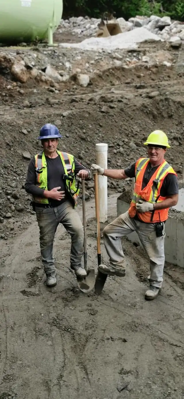 PCE crew members on site